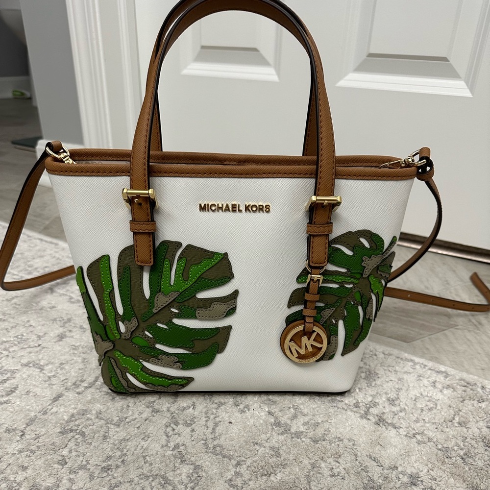 Michael Kors palm leaf purse
